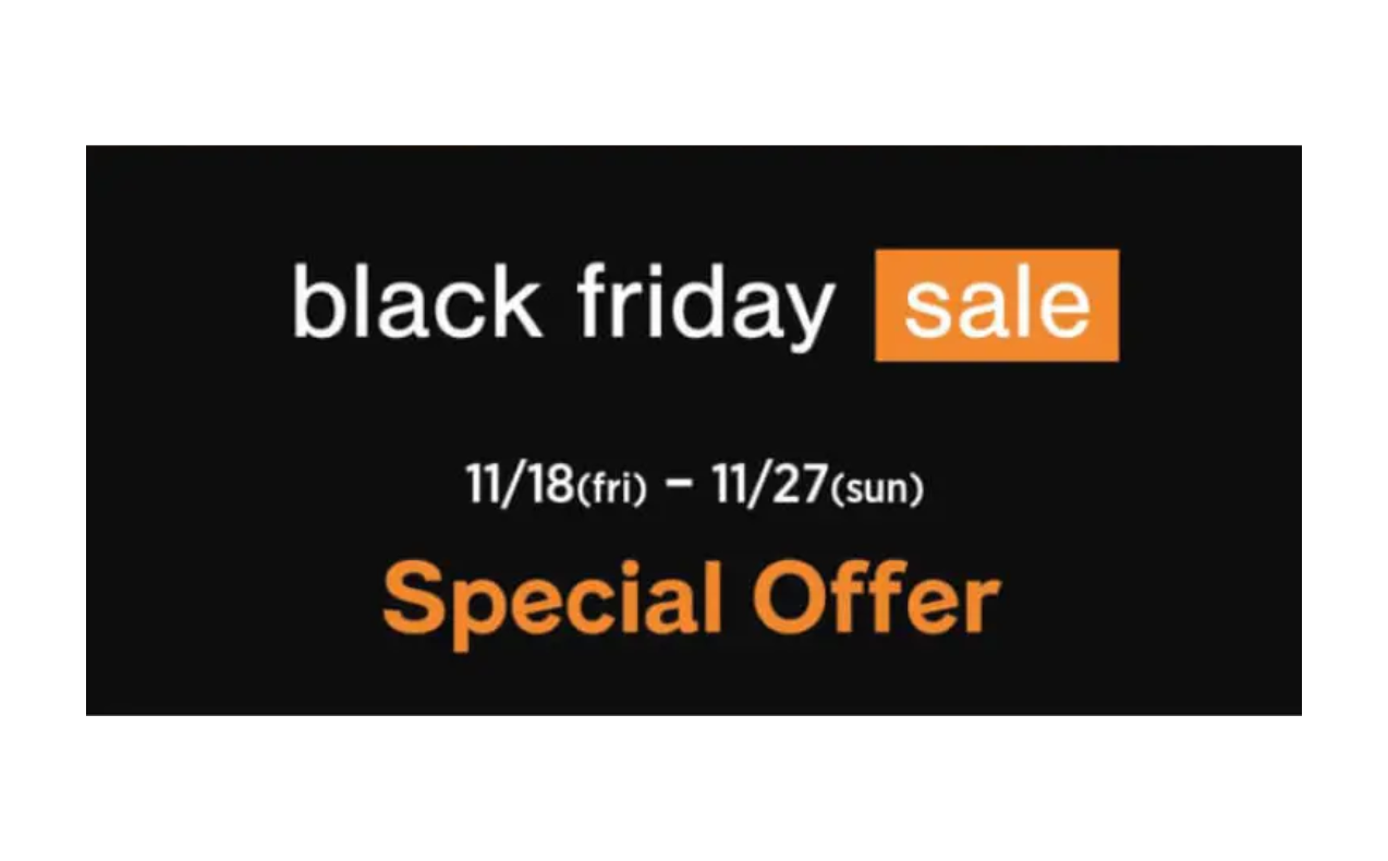 【BLACK FRIDAY】SALE開催！